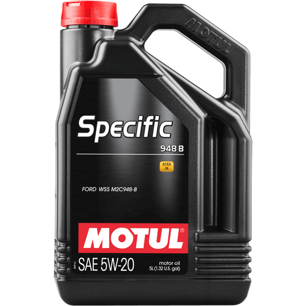 MOTUL Специфично 5W-20 напълно синтетично двигателно масло 5 л (ACEA C5, API SN, Ford WSS-M2C948-B, Jaguar STJLR.03.5004)