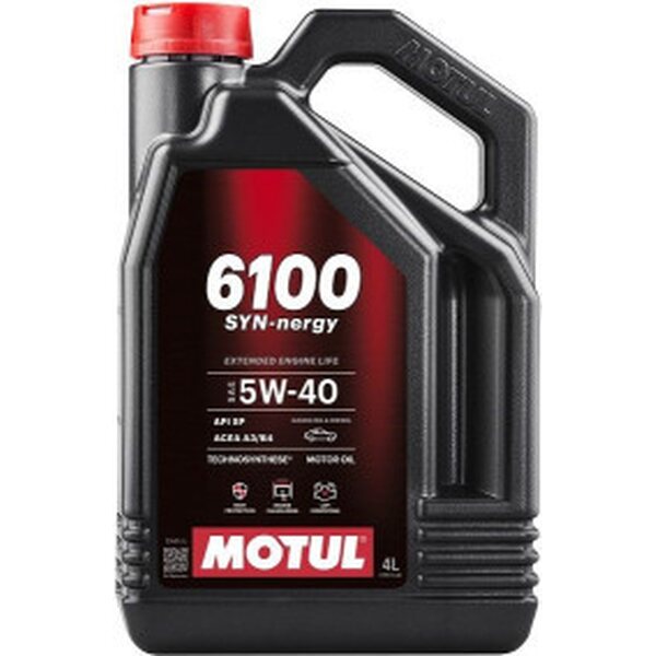 MOTUL 6100 SYN-nergy 5W-40 двигателно масло Technosynthese® 4 л (ACEA A3/B4, API SP)