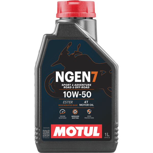 MOTUL NGEN 7 10W-50 4T perdirbta sintetinė esterio pagrindo variklio alyva 1 l (API SP, JASO MA2)