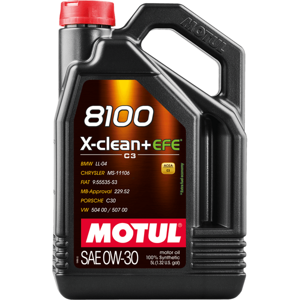 MOTUL 8100 X-clean+EFE 0W-30 Напълно синтетично моторно масло 5 л (ACEA C3, MB 229.52)