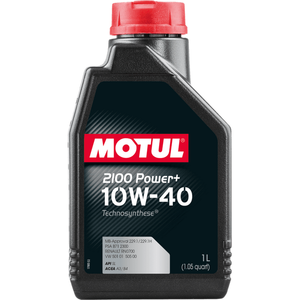 MOTUL 2100 Power+ 10W-40 Technosynthese® variklio alyva 1 l (ACEA A3/B4, API SL)